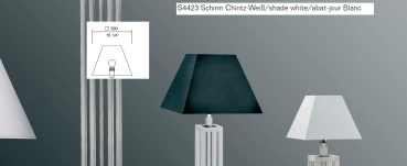 Neuhaus Design Schirm Pyramidenform 390x390mm Chintz-Weiß
